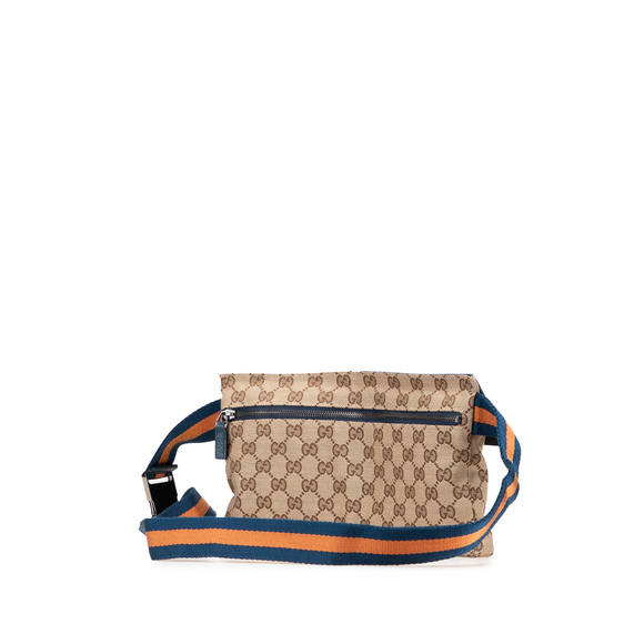 Pre-Loved Gucci GG Canvas Web Double Pocket Belt Bag - Picture 2 of 11